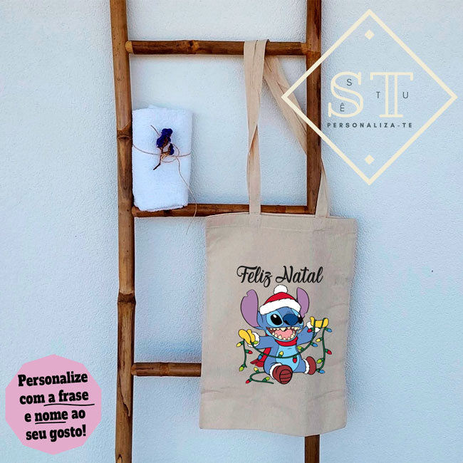 Saco Feliz Natal Stitch